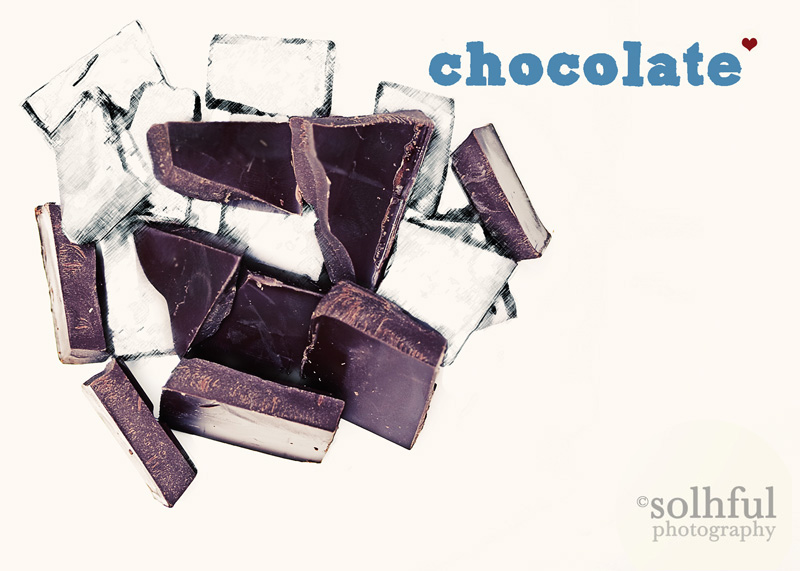 Chocolate Digital Art/Photography Modern Kitchen Art 5x7